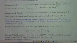 Complex Analysis: day of uniform convergence and Jeff, 10-5-23 part 2