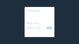 Create a Twitter Tweet Box Clone with HTML,CSS and JAVASCRIPT