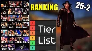 TIER LIST DE TODOS OS COMBATES DE UNDERTAKER NA WRESTLEMANIA