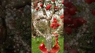 THE MAGICAL APPLE TREE WITH CUTE BOY #shorts #satisfying #viral