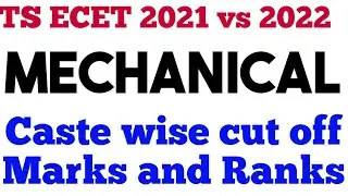 TS ECET 2022 Marks vs Ranks in MECH | TS ECET 2022 Cutoff Marks & Ranks in MECH