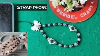 Membuat Gantungan HP/strap phone Dari Manik Manik| #diy  #strapphone  #bagcharm