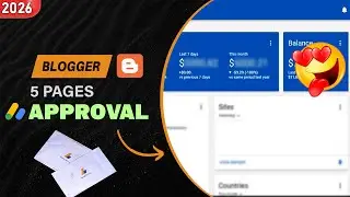Important Pages for Blogger Website in 2026 💯 AdSense Approval Complete Guide