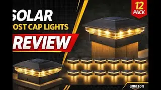 Review - VOLISUN Solar Post Cap Light Outdoor Waterproof 12pack,Solar Fence - Post Lights