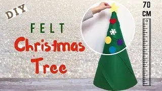 DIY big felt Christmas Tree for Kids to decorate | Owlipop DIY
