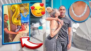 SURPRISING MY BOYFRIEND FOR HIS 21ST BIRTHDAY!!