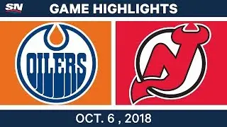 NHL Highlights | Oilers vs. Devils - Oct. 6, 2018