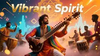 Vibrant Spirit | Indian Classical Fusion Dance Track | Sitar, Tabla, Dhol, EDM Beats Raga Bhairavi