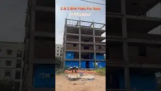 2 & 3 Bhk flats for sale Near Miyapur Mainroad