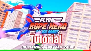 Flying Police Robot Rope Hero: Gangster Crime City Tutorial - (Android,IOS)