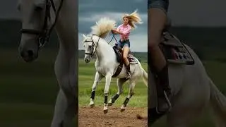 White horse rearing. #equestrian #horsegirl #beautiful #horse #ai #rearing