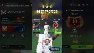 4-2-4 Best Manager Mode Tactics🤩 #fcmobile