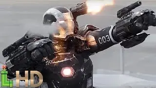 War Machine ALL FIGHT Scenes (MCU Including Captain America Civil War) HD
