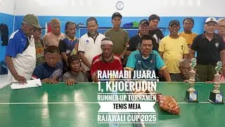 Rahmadi Juara 1, Khoerudin Runner-up&lrm; Turnamen Tenis Meja Rajawali Cup 2025 