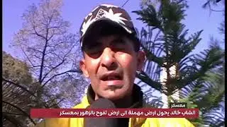 الشاب خالد يحول ارض مهملة الى ارض تفوح بالزهور بمعسكر