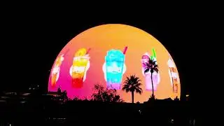 Late Night Sphere in Las Vegas Perfect Night Mood Ambient Street Noise Advent Calendar Christmas