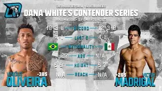Vinicius Oliveira vs. Victor Madrigal Fight Breakdown DWCS Week 8