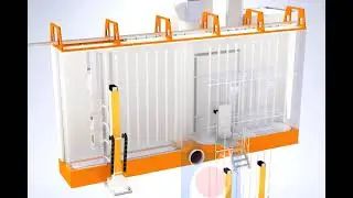 powder coating booth -  spray booth design