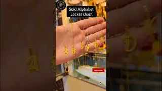 Gold Alphabet Locket chain ❤️ #namependant #namelocket #goldjewellery #trending #viralvideo #shorts