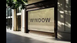 Window Banner Mockup Stock Graphics Download