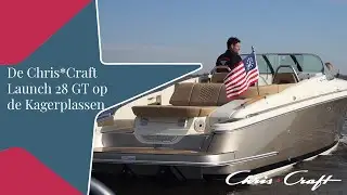 De Chris*Craft Launch 28 GT met Mercruiser 8.2L - 380PK presterend op de Kagerplassen!