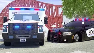 Sergeant Lucas the Police Car Rescue Ambulance LuLu - Wheel City Heroes (WCH) - Video for Kids