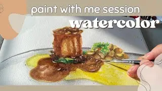 Paint with me - food illustration in watercolor - Etchr sketchbook