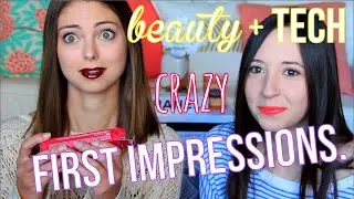4 BRAND NEW Beauty & Tech Products | First Impressions!