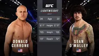 Donald Cerrone vs Sean O'Malley - Legendary AI fight in UFC 3