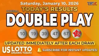 Powerball Double Play Results Today &ndash; Latest Winning Numbers for Saturday, January 10, 2026