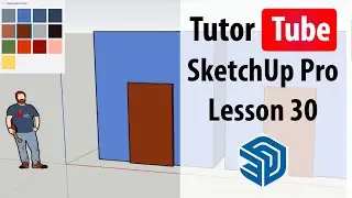 SketchUp Pro - Lesson 30 - Using Line and Shape Tools to Break Shapes