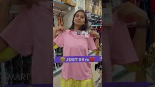 🤩Dmart New Arrivals 5 tshirts under 99Rs😳 #shorts #dmart #shopping #womensclothing #vlog