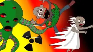 Granny-Stalker vs Chernobyl Mutant | Radioactive Octopus grabbed Grandpa