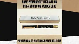 Custom Engraved Pen in Box | Unique Gift for Professionals