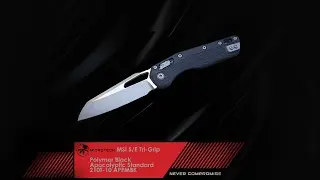 MICROTECH MSI S/E Tri Grip Polymer Black Apocalyptic Standard 210T-10 APPMBK