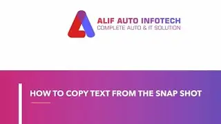 How to copy text from snap shot image in windows 11