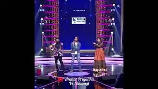 Priyanka and Sivaangi anchoring fighting moment super singer 8