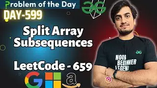 Split Array Subsequences | GFG POTD TODAY 24 Oct | JAVA/C++ | LeetCode 659