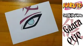 Speed Drawing Gaara (我愛羅) Eye from Anime Naruto