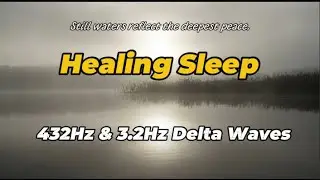 Deep Healing Sleep🌑| 432Hz + 3.2Hz Delta Waves | Deepest Sleep · Insomnia Relief · REM  · Meditation