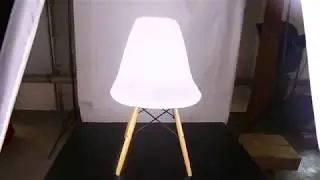 Plastic Armless Chair Wooden Legs-Assembly Instruction