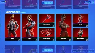 *NEW* RED VS BLUE SHOP! FORTNITE LIVE ITEM SHOP APRIL 30, 2021!!