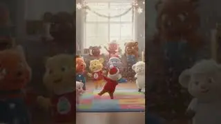 Snowflakes Falling Softly ❄️ | Gentle Winter Song for Kids | ZimZimZoo short 1