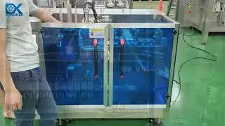 Pre made bag filling and sealing machine, pre made zipper pouch filler and sealer