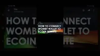 How To Link Wombat Wallet into Ecoin Website