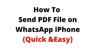 how to send pdf file on whatsapp iphone