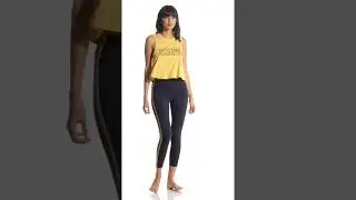Spiritual Gangster SG Varsity Crop Tank | SwimOutlet.com