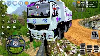 Bharat Benz 4x4 Tipper Truck Driving In Offroad | Bus Simulator Indonesia | Bussid Game Mod 2025