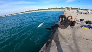 Salmon session at Ammo jetty - Perth
