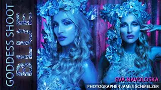 Blue Goddess shoot with Top Model Eva Navoloska | Photographer James Schmelzer